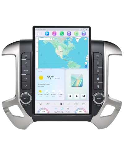 Image of Cidava 13 Inch Car Radio for Chevy Silverado and GMC Sierra 2014-2018