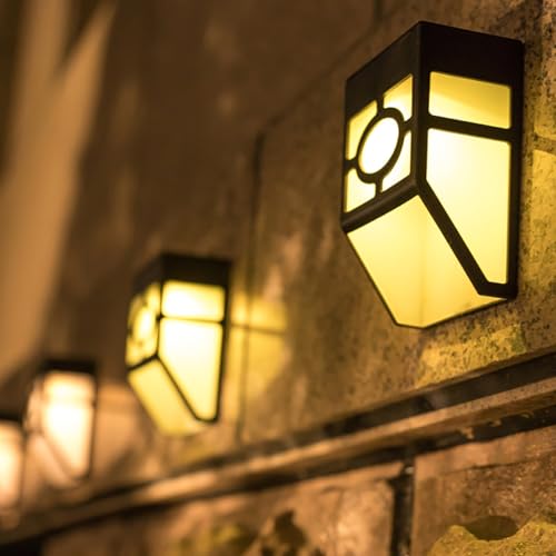 Lámparas solares LED de pared IP65 para iluminar zonas oscuras exteriores sin cables 4