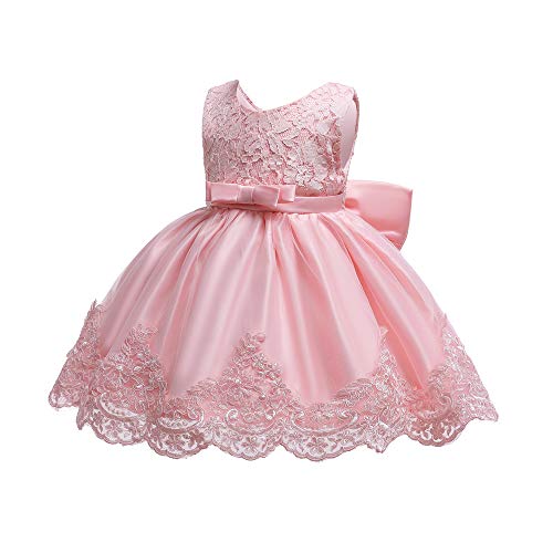 0-6T Toddler Baby Girls Embroidered Tutu Ball Gown Lace Dresses with Headwear3