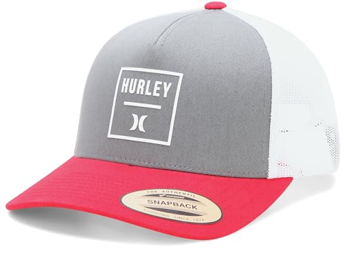 Image of Hurley Mens Trucker Hat - Flexible Quick Dry Fairway Mesh Trucker Hat for Men with Snapback Closure - Classic Mens Caps