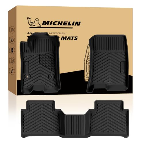 Image of Michelin Vehicle Mat for 2023-2026 Chevy Colorado /GMC Canyon Carpet Floor | All-Weather TPE Custom Fit Liner, Premier