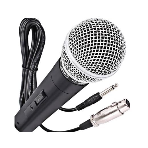 Microfone Dinâmico Profissional Com Fio De 5 Metros 5V Relação 6,5mm P10 Liga De Neodímio Cardióide Unidirecional Cor Preto Para Karaokê Streaming Transmissão LINHA PREMIUM