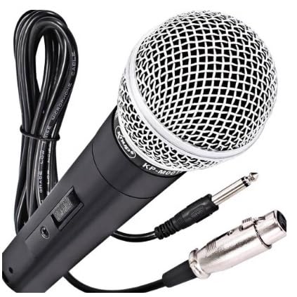 Microfone Dinâmico Profissional Com Fio De 5 Metros 5V Relação 6,...