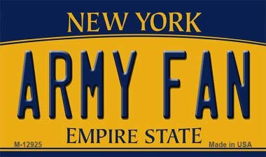 SMART BLONDE Army Fan Novelty Metal Magnet M-12925