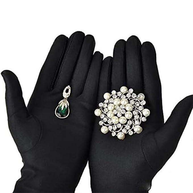 DOOR STEP SHOPPING Microfiber Hand Gloves, Black, Lint Free, Anti-Smear, Anti-Fingerprint, for Jewelry Quality Check, Diam... - Review, Price and Buying Guide
