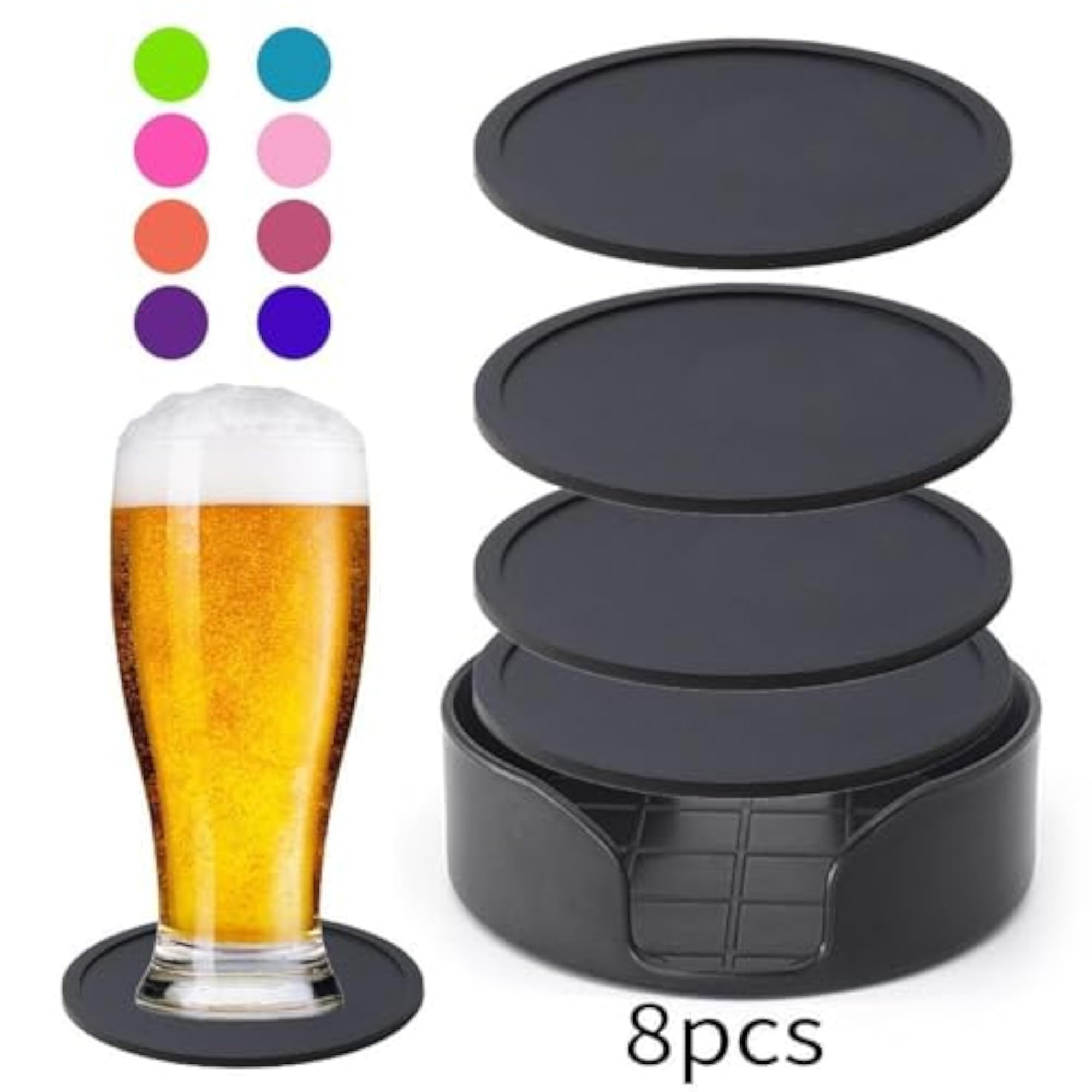 8Pcs Drink Coasters for Coffee Table, Gift Decor