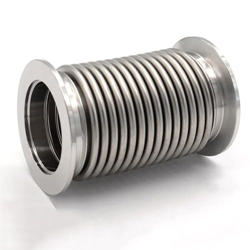 KNvss KF16 KF25 KF40 KF50 304 Stainless Steel KF Vacuum Bellows Flexible Hose Pipe Fitting for Pump (Color : Hard Bellows, Size : KF40_150MM)