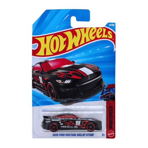 Image of Hot Wheels 2020 Ford Mustang Shelby GT500 Ages 3 and Up 10 /250 (Black)