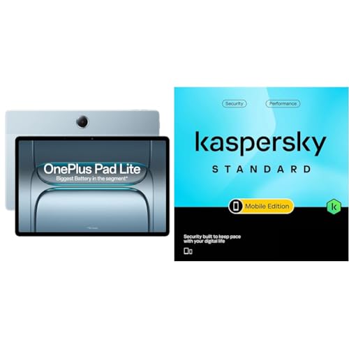 Image of OnePlus Pad Lite with Biggest Battery in Segment 9340 mAh, Massive 11 inch (27.94 cm) Display with 500 nits Brightness + Kaspersky Standard Mobile Security 1 Device 1 Year (Physical Pack)