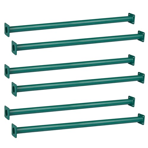 Barcaloo 30 Inch Outdoor Monkey Bars for Backyard - Set of 6, Green Metal Outdoor/Indoor Monkey Bars for Kids - Playground Ladder, Climbing or Swing Set - Kit Includes Mounting Plates & Hardware by Barcaloo - Used condition - US$75.73
