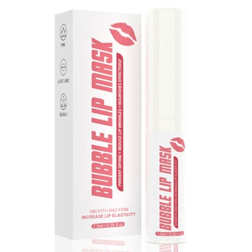 Bubble Lip Mask, Bubble Lip Scrub, Lip Scrub Exfoliator Moisturizes And Plumps Chapped Lips, Easy Exfoliation With Soft Bubbles, Fades Lip Lines Black Lip Lip Masks, Dry Lips Treatment&Lip Care