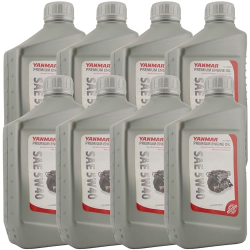 Aceite de motor SAE 5W-40 sintético Yanmar 8 unidades 1 Quart