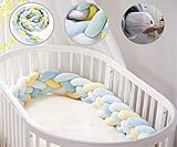 Icegrey Trenza Protector de Cuna 4 Trenzada Bebe Parachoques