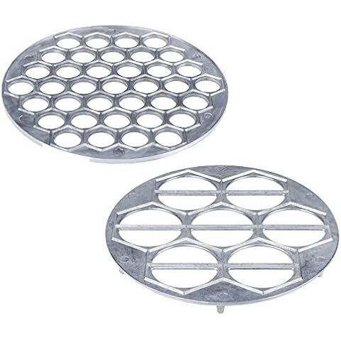 Russian Pelmeni Mold - Metal Dumpling Maker - Perogi Form Hole Ravioli Molds - Pierogi Dumplings Pirogi Press Cover