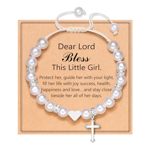 Bracelet Croix En Pierres Naturelles – Cadeau Chrétien Pour Femme, Fille, Amie | Bijou Foi, Protection, Émotion