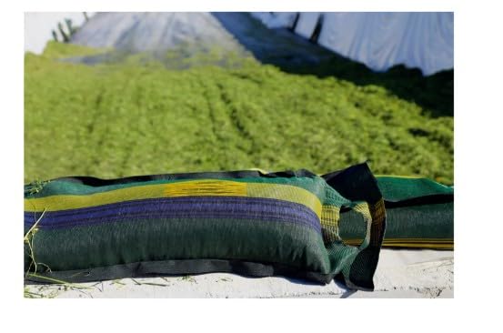 50 Stk. Silosack 25 x 100 cm mit Zugband, Silosandsack zur Silofolienbeschwerung, robuster Siloschutz Sack für Silageabdeckung, wiederverwendbarer Sandsack für Landwirtschaft, UV-beständig und reißfes