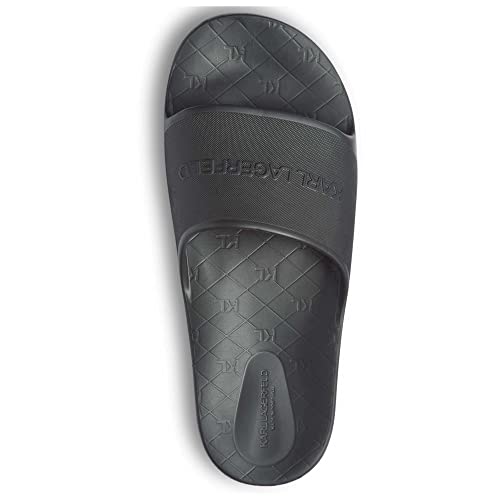 KARL LAGERFELD Men's Raised Logo Eva Pool Slide Sandal4