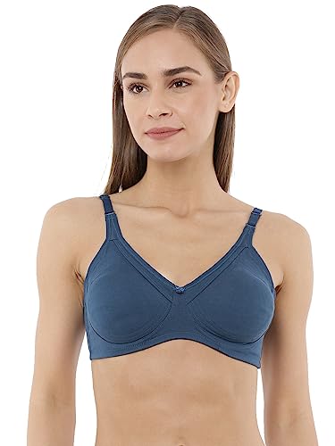 Image of Macrowoman W-Series Nine to Five Bra for Women in Cotton Poly Fabric, Seamless Wire-Free Full Coverage for Daily Comfort & Support