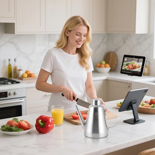 Image of 15.55oz /460ml Stainless Steel Olive Oil Dispenser with Anti-Drip Spout