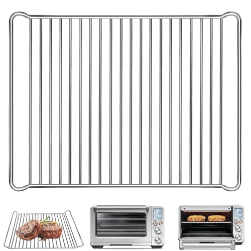 GWBSXM Smart Oven Rack for Breville BOV900BSS, 16.5x12.2 Inch Stainless Steel Air Fryer Mesh Baking Tray, Dishwasher Safe