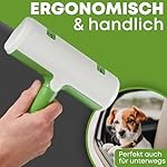 NEUHEIT 2024 Selbstreinigender Tierhaarentferner – Premium Fusselrolle für Hundehaare und Katzenhaare, Wiederverwendbarer Katzenhaarentferner für Sofa, Teppich, Bett und Auto (Grün) – Bild 5