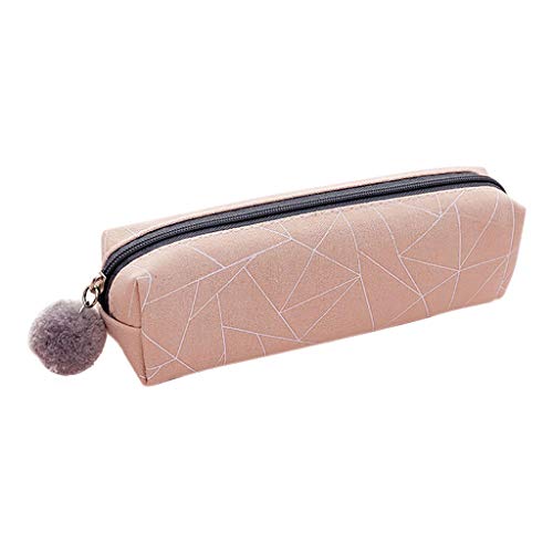 Preisvergleich Produktbild FBGood Einfache Reißverschluss Federmäppchen, Leinwand Federtaschen Teenager Bleistiftbeutel Schule Student Briefpapier Pouch Stifte Etui Große Kapazität Stifthalter Veranstalter