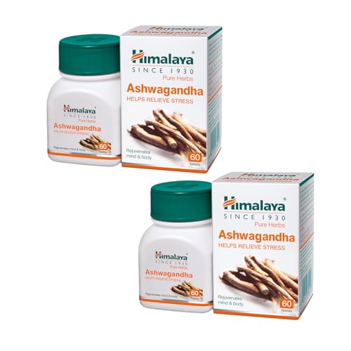 Himalaya Ashvagandha - 120 Tablets | Stress Relief | Rejuvenates Mind & Body | Improves Strength & Energy | General Wellness