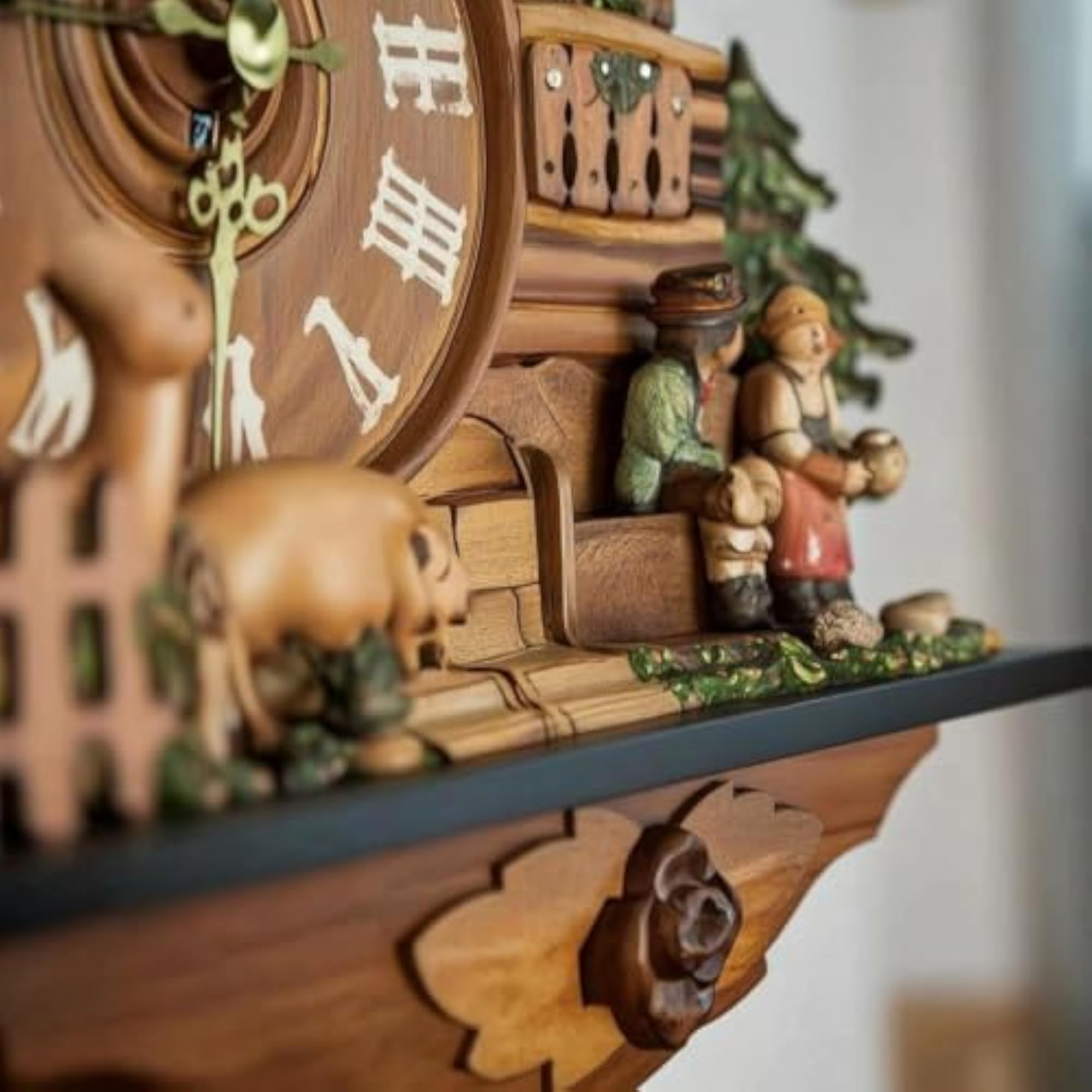 Rustic Cuckoo Clock with Pendulum Vintage for Collectors