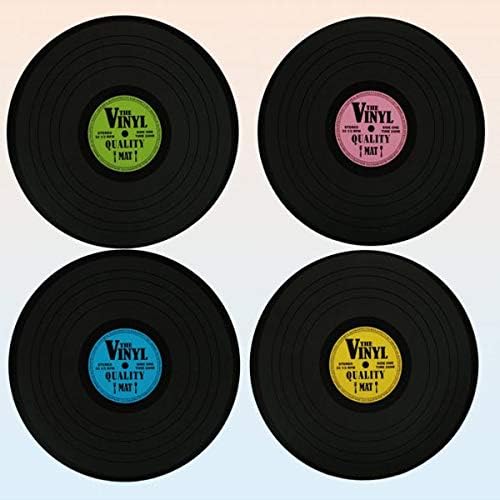 Vinyl 145088 Record Placemat 39 cm Pack of 4 BigaMart