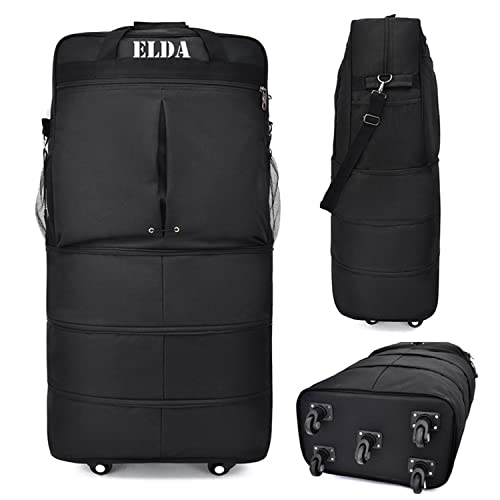Elda Expandable Foldable Luggage Suitcase Rolling Duffel Bag Travel Bag For Men Women Lightweight Suitcase Large Capacity Luggage With Universal Spinner Wheels #TOP6