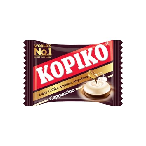 Image of KOPIKO Cappuccino Coffee Candy - World's No 1 Coffee Hard Candy* - Family Pack - 140 grams (40 Pieces in Each) (Pack of 6)
