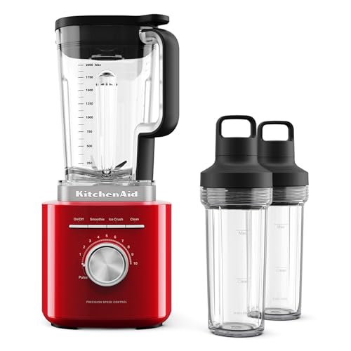 KitchenAid Pure Power Blender with 2 Personal Blending Jars, 1700...