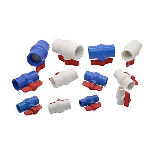 Válvula de bola de PVC con rosca hembra de 1/2 a 2 pulgadas para control de agua 5