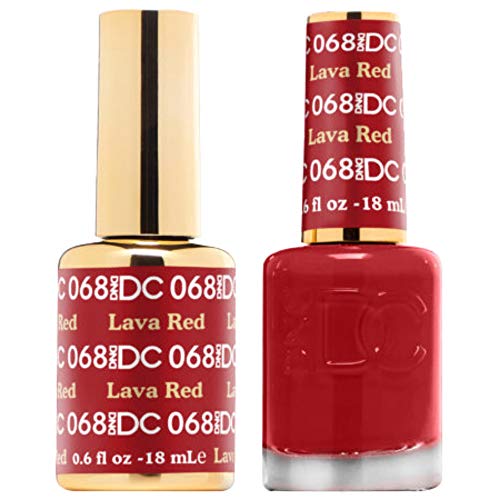 DND DC 068 - LAVA RED Gel & Matching Polish Set - DND DC Gel & Lacquer