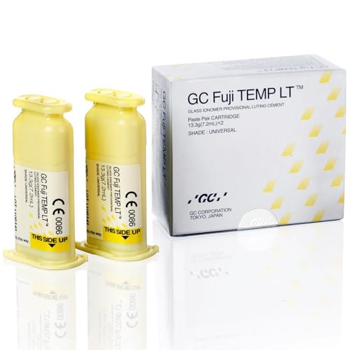 GC 014384 Fuji Temp LT Glass Ionomer Dental Cement Automix 2/Pk 004253