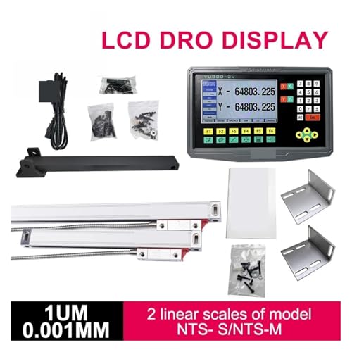 Linear Scale Encoder YU800-2 2 Axis LCD DRO Digital Readout miniatura 2