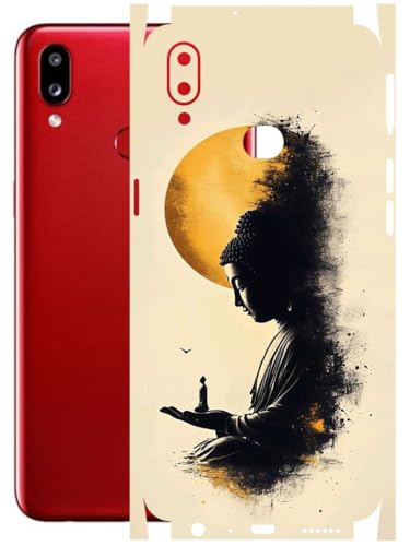 Image of AtOdds - Full Body Back Screen Guard Protector Film - Lamination Wrap Skin Sticker Compatible with Samsung Galaxy A10s | Scratchproof Matte Finish (Divine)