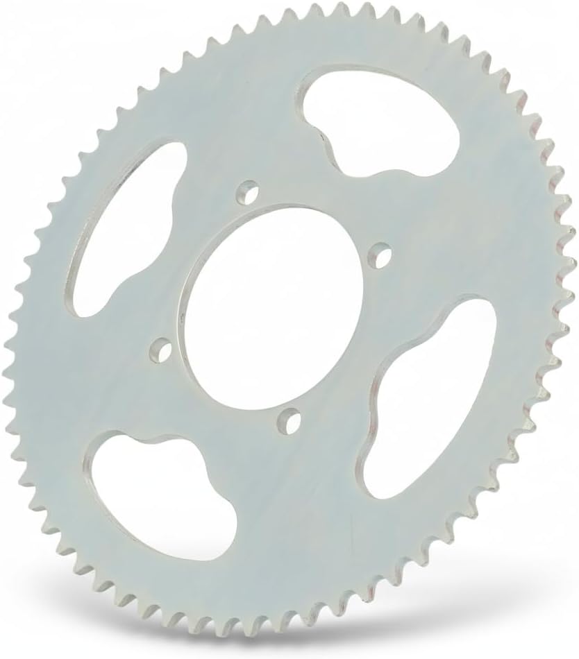 T8F 64T Sprocket, Steel 4 Hole Sprocket 54mm Motorcycle Sprocket Compatible with 47cc 49cc Mini Motorcycles
