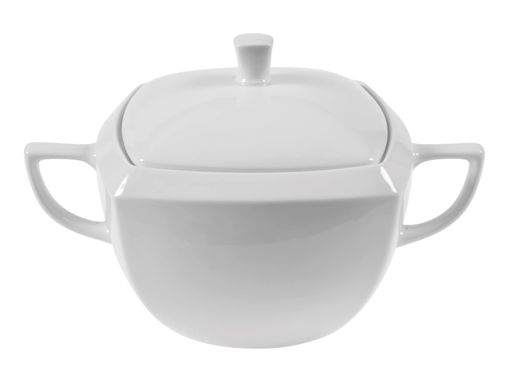 H&H 4349340 Zuppiera Kana Maxim, Porcellana, Bianco, Lt 3.5