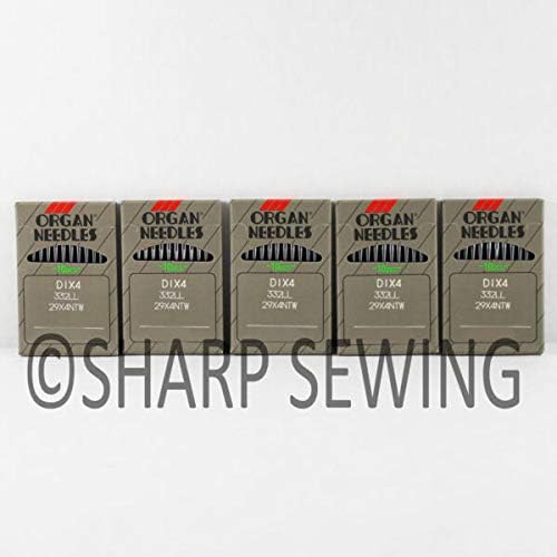 PUMICHA Needles Supplies for 50 O.R.G.A.NLEATHER Point Sewing Needles #20 29X4, 332LR, 332LL S.I.N.G.E.R, 29K 29-4 29U for Sewing Machine.