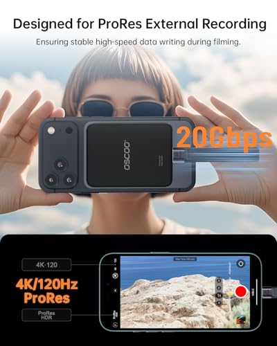 Image of 4TB Magnetic Portable SSD, Up to 2000MB /s - External Solid State Drive Compatible with MagSafe for iPhone 15 /16 /17, Mac, Laptops & Tablet, Reliable Storage for Students, Gaming & Professionals