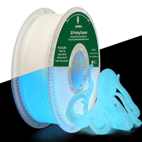 Image of Glow in the Dark PLA Filament, Glow Blue Filament 1.75mm, 1KG | Glow Blue PLA Filament Offers High-brightness Luminescent Effects and Superior Toughness