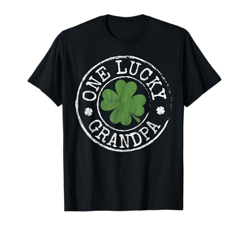 Un grand-père porte-bonheur drôle de trèfles irlandais pour la Saint-Patrick T-Shirt