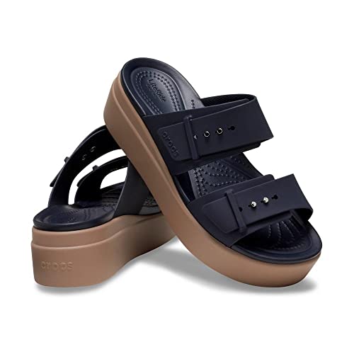 Image of Crocs Women's Brooklyn Buckle Low Wedges