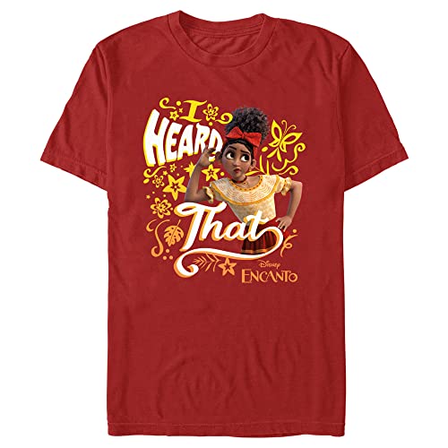 T-Shirt Homme Disney Encanto Dolores anti-déformation en coton doux respirant