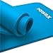POWRX Gymnastikmatte I Yoga-Matte (Blau, 190 x 60 x 1,5 cm) inkl. Trageband + Tasche + GRATIS Übungsposter I Hautfreundliche Sportmatte Fitnessmatte rutschfest Phthalatfrei 190 x 60, 80 oder 100 x 1.5 cm I versch. Farben Turnmatte für Zuhause