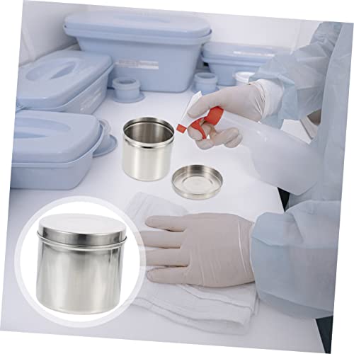 FUNOMOCYA Jar Canister Set Airtight Container for Gauze Stainless Steel Jar Box for Cotton Balls