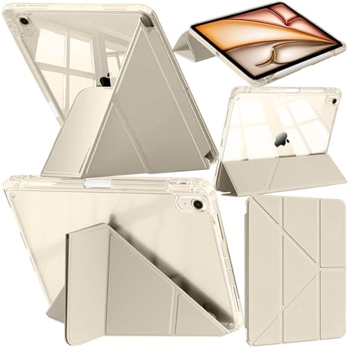 A-BEAUTY Case for iPad Air 13 Inch M4/M3/M2 Slim Y-Stand Cover Starlight