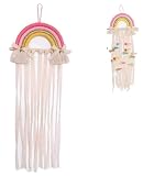 Regenbogen Haarspangenhalter,Haargummi Aufbewahrung,Haarspangen Aufbewahrung M&auml;dchen,Haarnadel Lagerung Stirnband,Haarklammer M&auml;dchen,Aufbewahrung Haarschmuck,Organizer f&uuml;r Haarschmuck,Pink