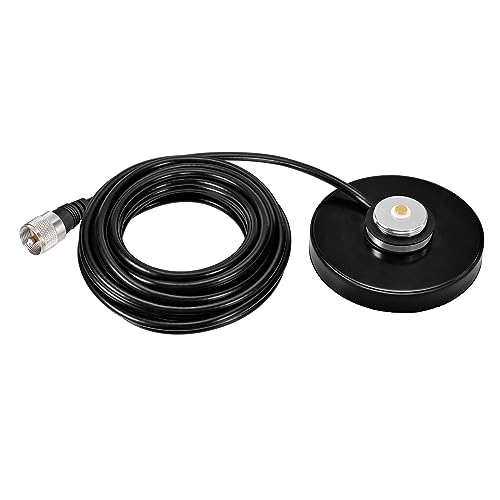 Embase magnétique NMO pour antenne radio CB et VHF UHF avec câble RG58 5m